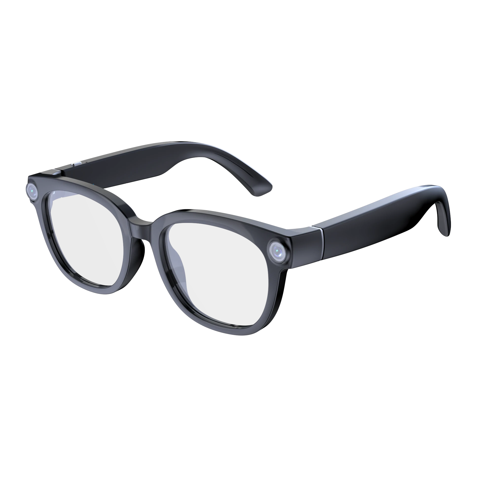 QAI-06 camera AI glasses, QWR-branded product render