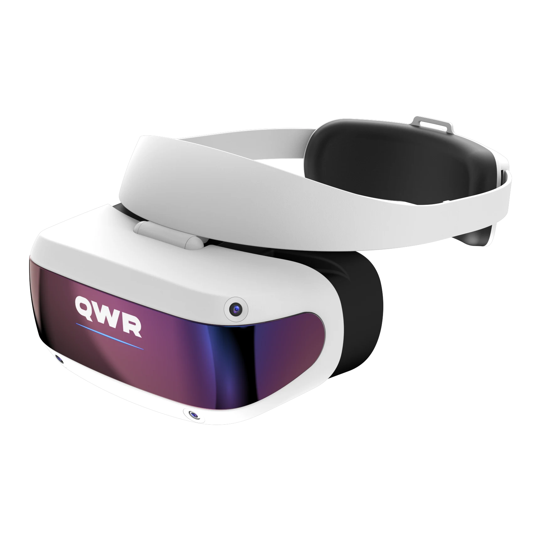 QVR-06-03 6DoF PC-tethered VR headset, QWR-branded product render