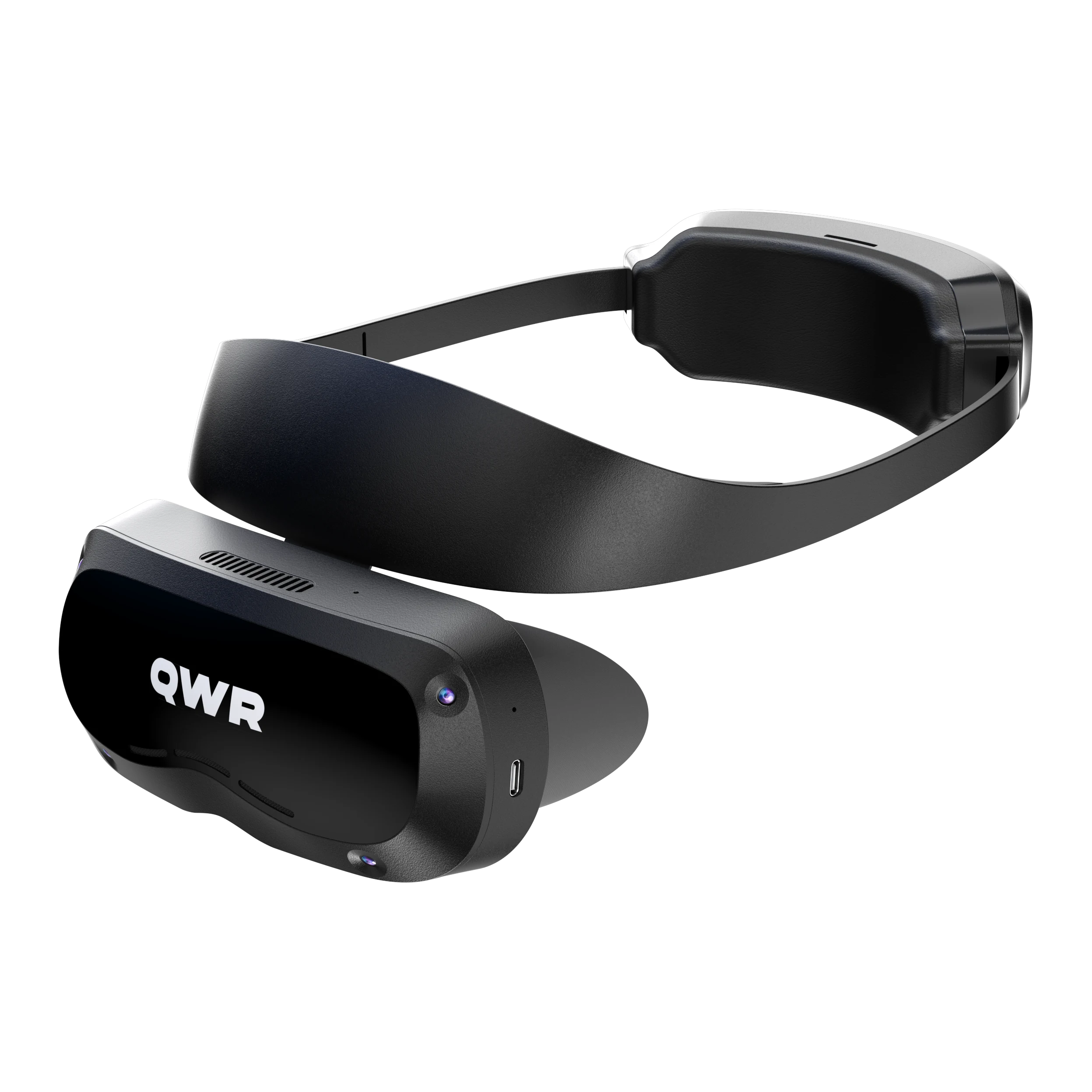 QXR-06-06 6DoF standalone XR headset with Micro-OLED display, QWR-branded product render